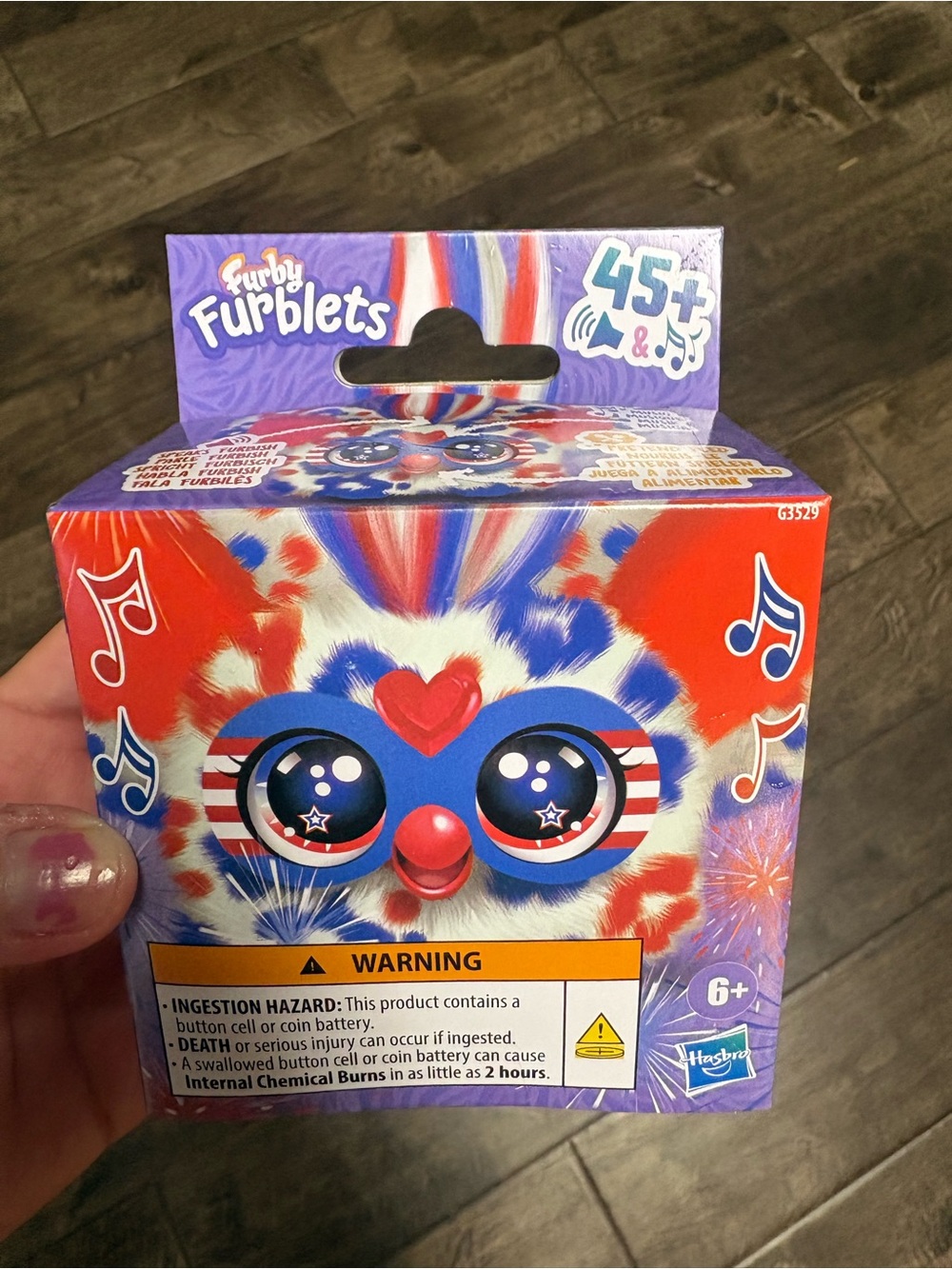 Hasbro Furby Furblets Plush - Red, White & Blue Star-Eye Design